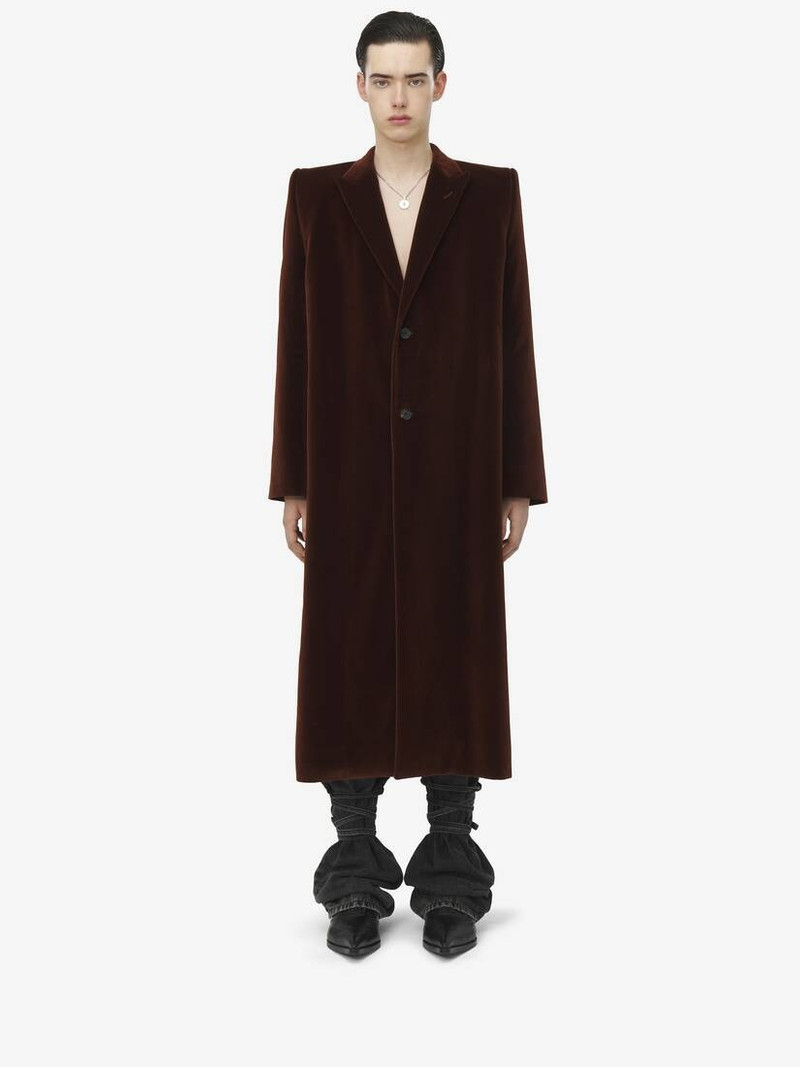 Alexander McQueen Stacked Shoulder Boxy Coat outlook