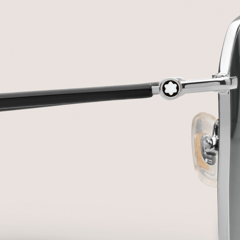 SQUARED SUNGLASSES WITH SILVER COLOURED METAL FRAME 3