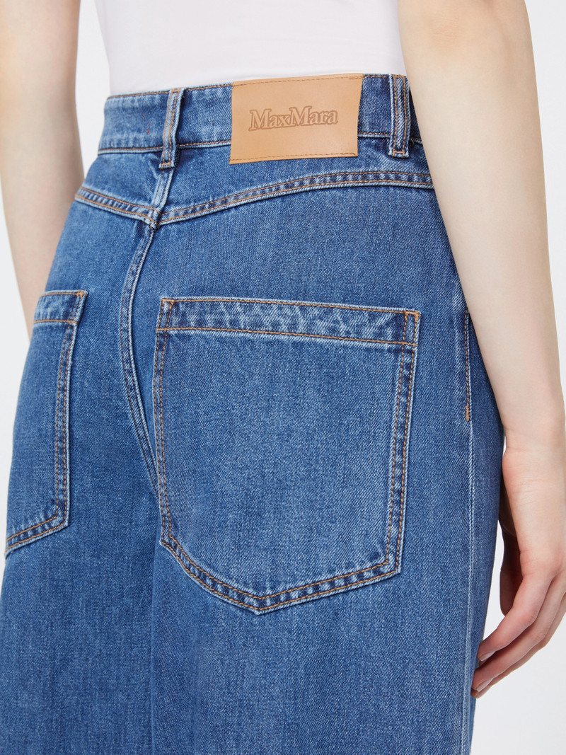 SARONG Straight-fit cotton denim jeans - NAVY 6