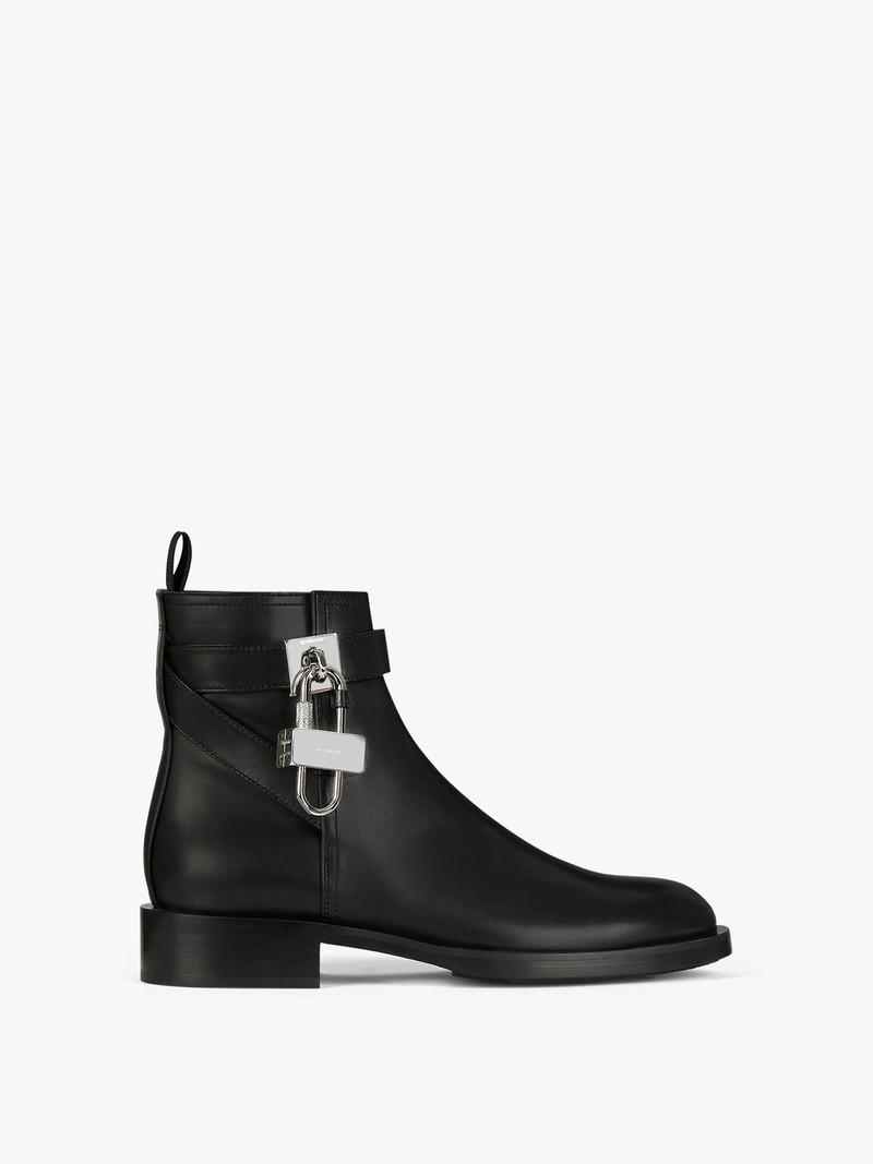 BOOTS IN LEATHER WITH PADLOCK - 1