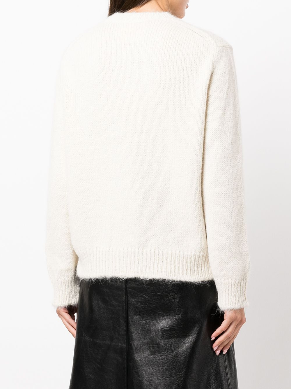 crew-neck knitted jumper - 4
