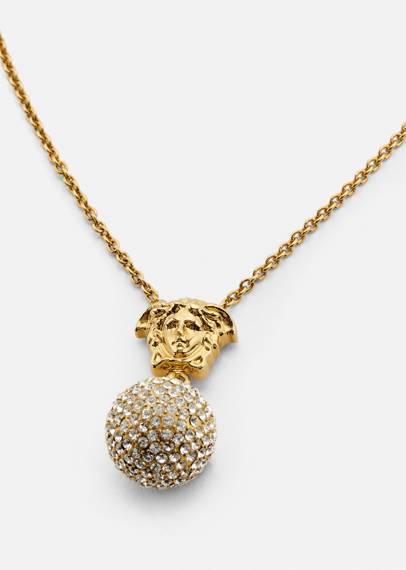 Medusa Crystal Ball Necklace - 2