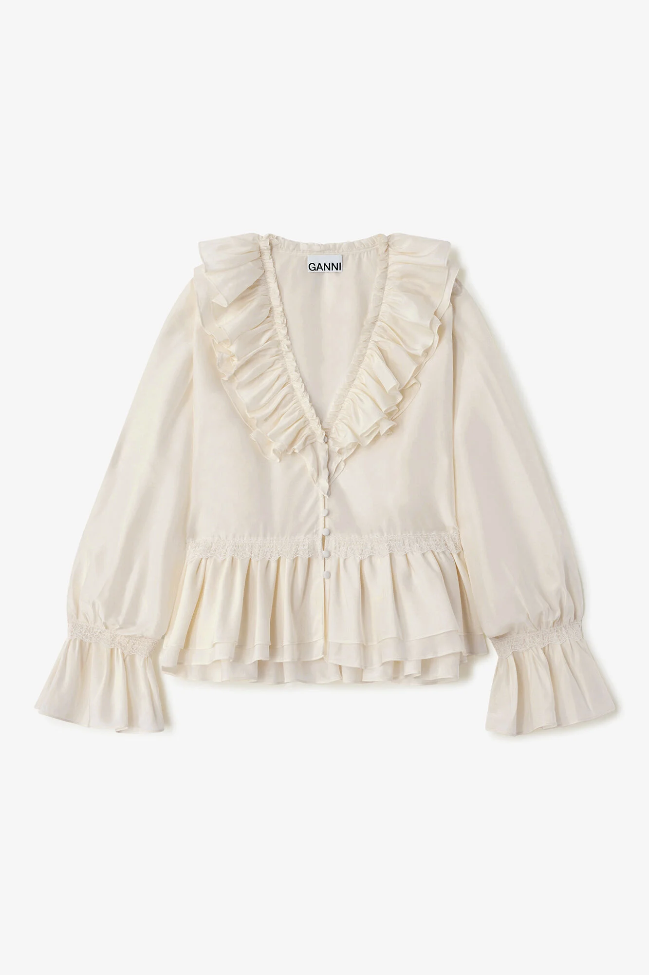 BLOUSE IN VISCOSE SILK - 1