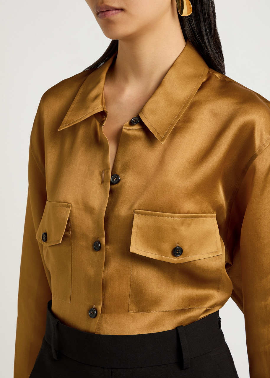 Khaite Matteo Silk-organza Shirt - 5