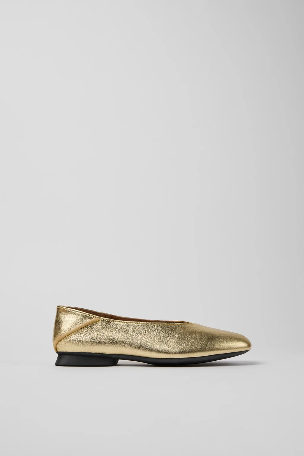 Casi Myra Yellow Leather Ballerinas for Women. - 1