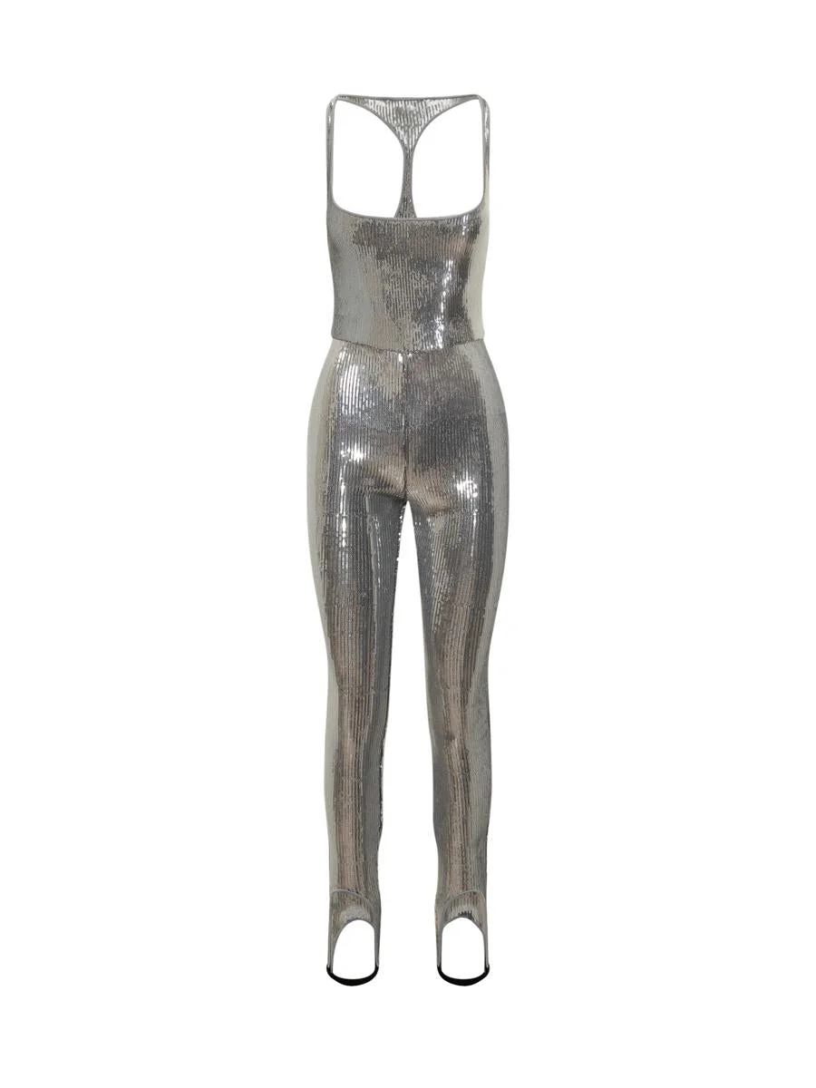 DSQUARED2 Dsquared2 Silver Sequined Jumpsuit - 1