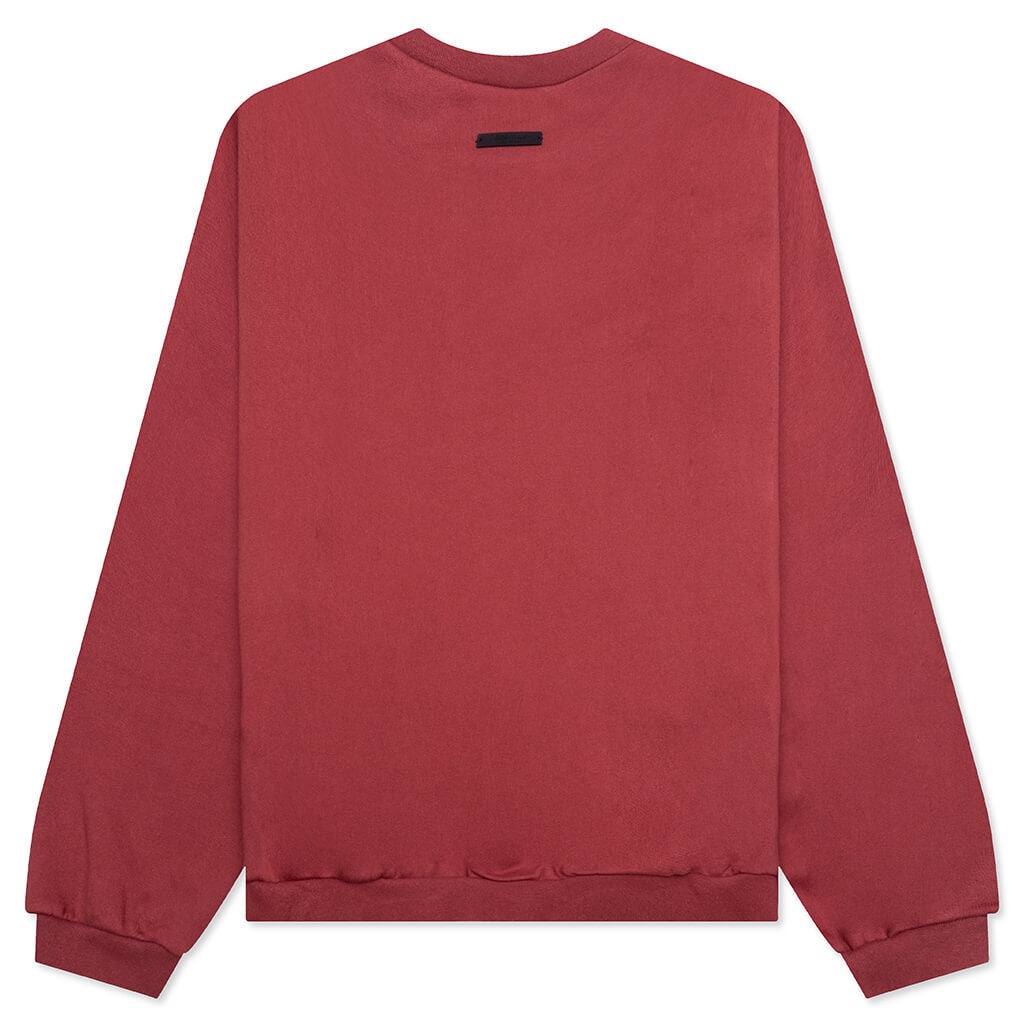 HEAVY FLEECE CREWNECK - CRIMSON - 2