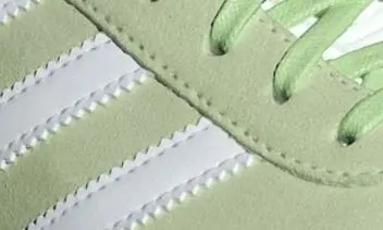 Gazelle Sneaker in Sand/White/Silver Green - 10