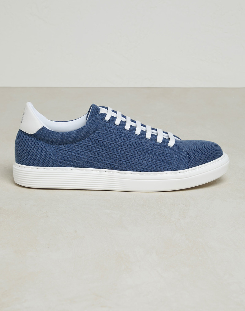 Techno cotton knit sneakers 1