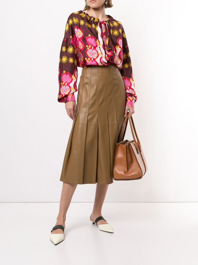 Tod's patterned silk blouse outlook