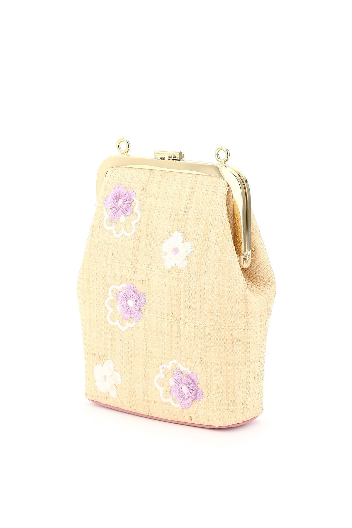 SUSANNA EMBROIDERED RAFFIA MINI BAG - 2