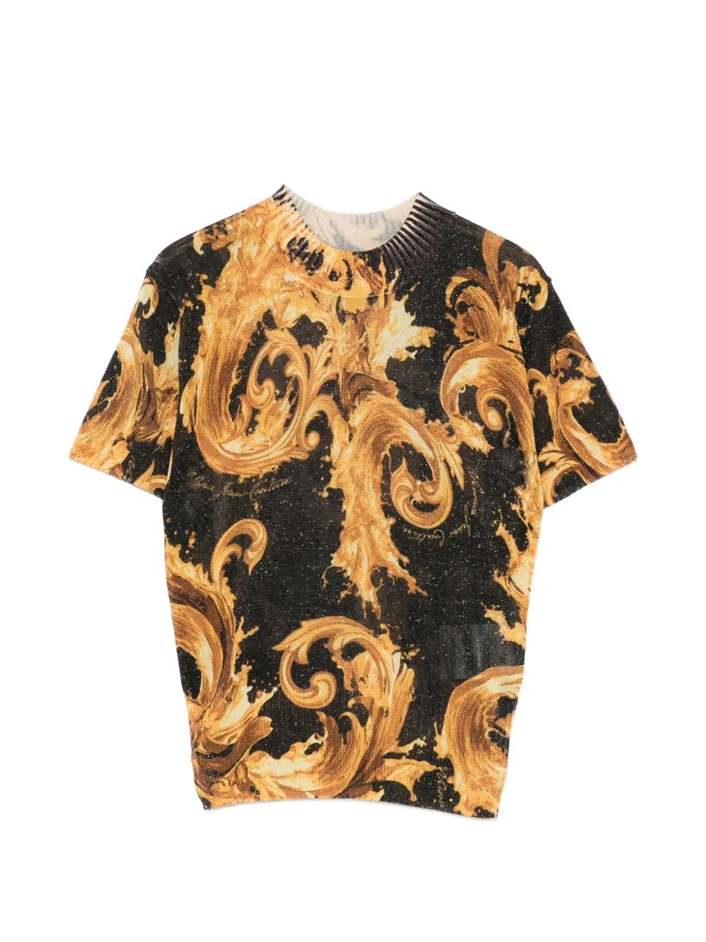 baroque-print T-shirt - 1