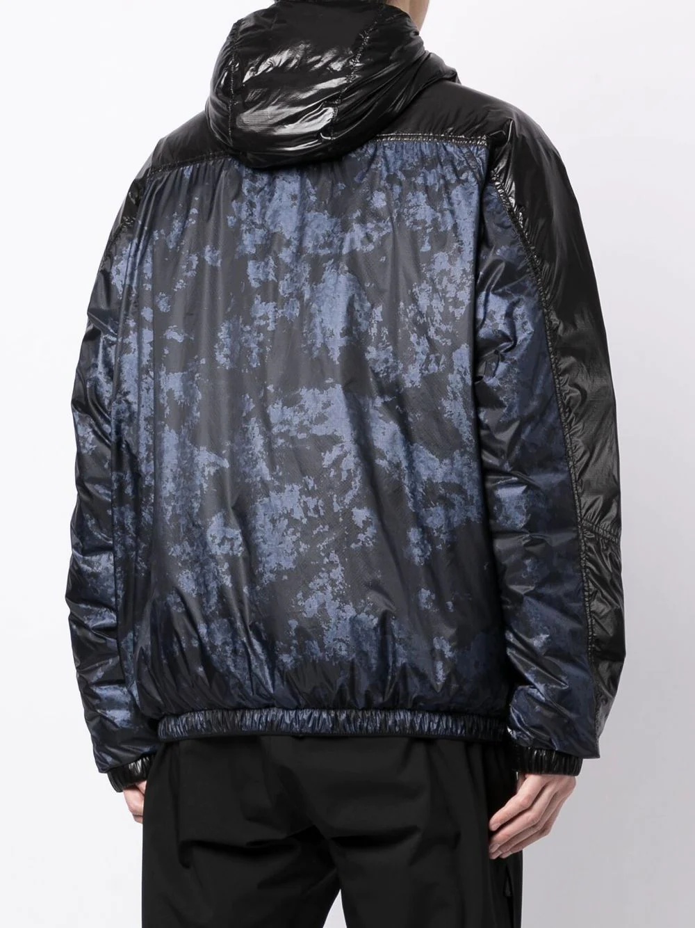 panelled-design hooded puffer - 4
