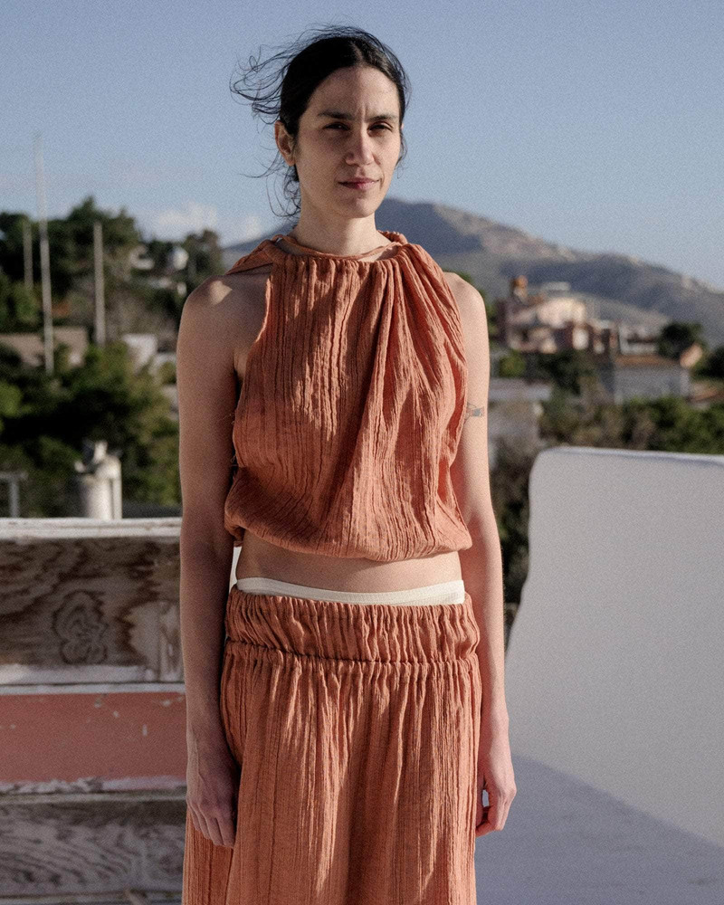 Diph Top - Crinkle Linen 1