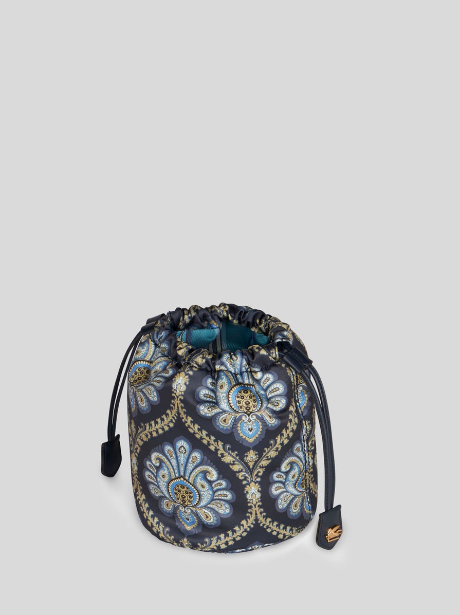 PRINTED SATIN POUCH - 4