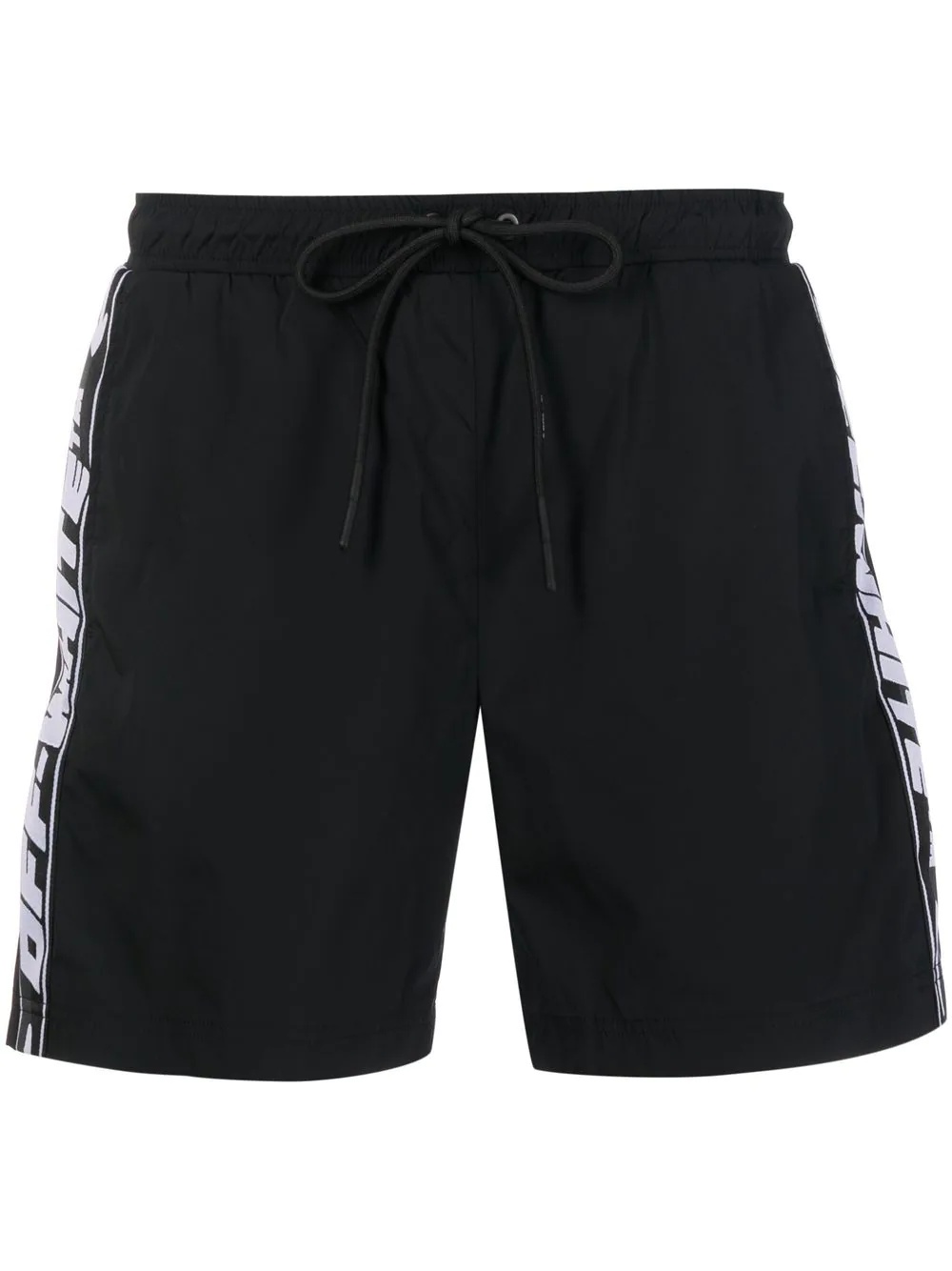 logo-tape swim shorts - 1