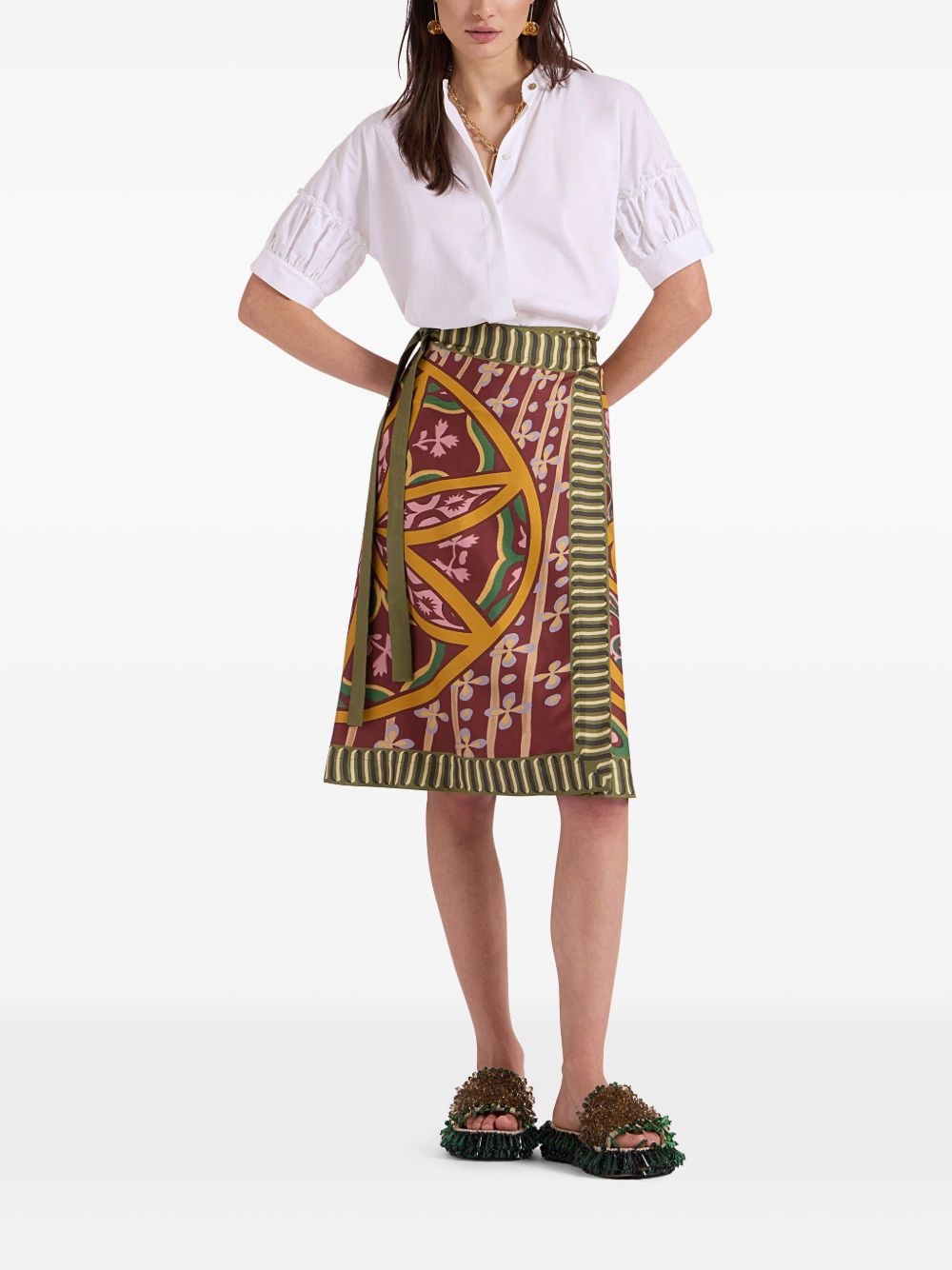 wrap design skirt - 2