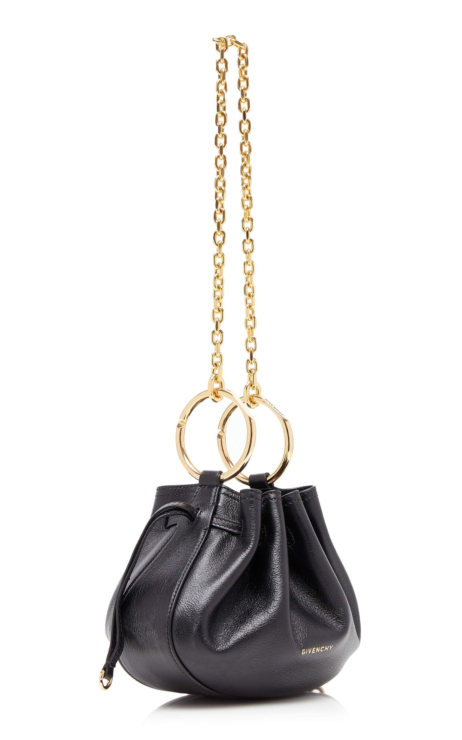 Leather Pumpkin Mini Bag black - 4