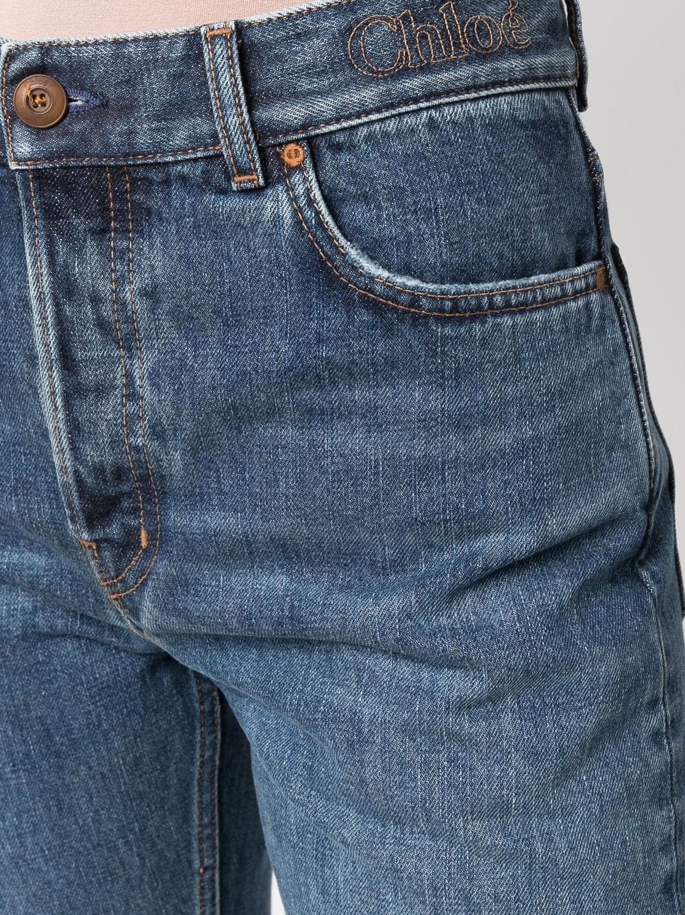 slim-cut denim jeans - 5