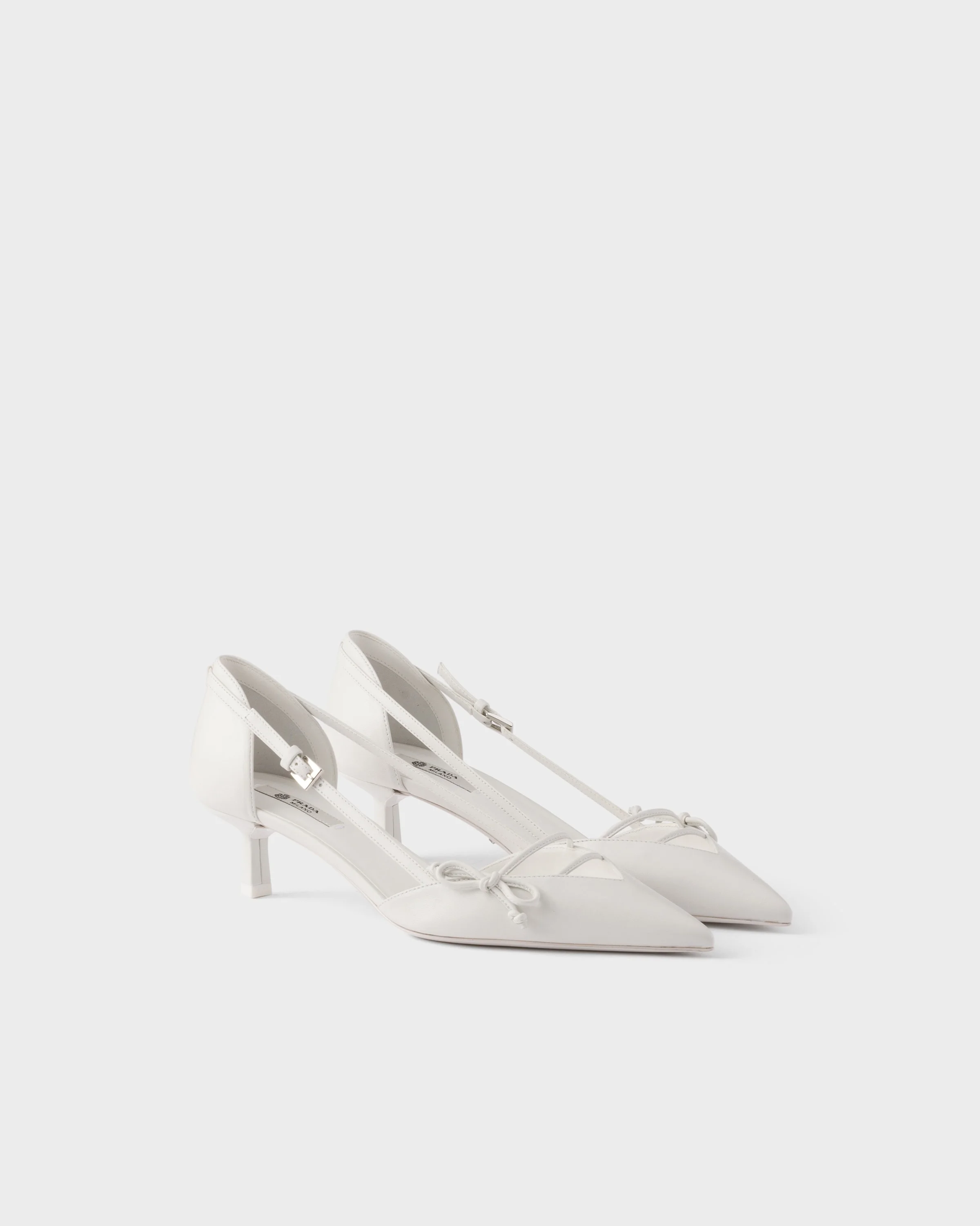 Open-side leather pumps - 1