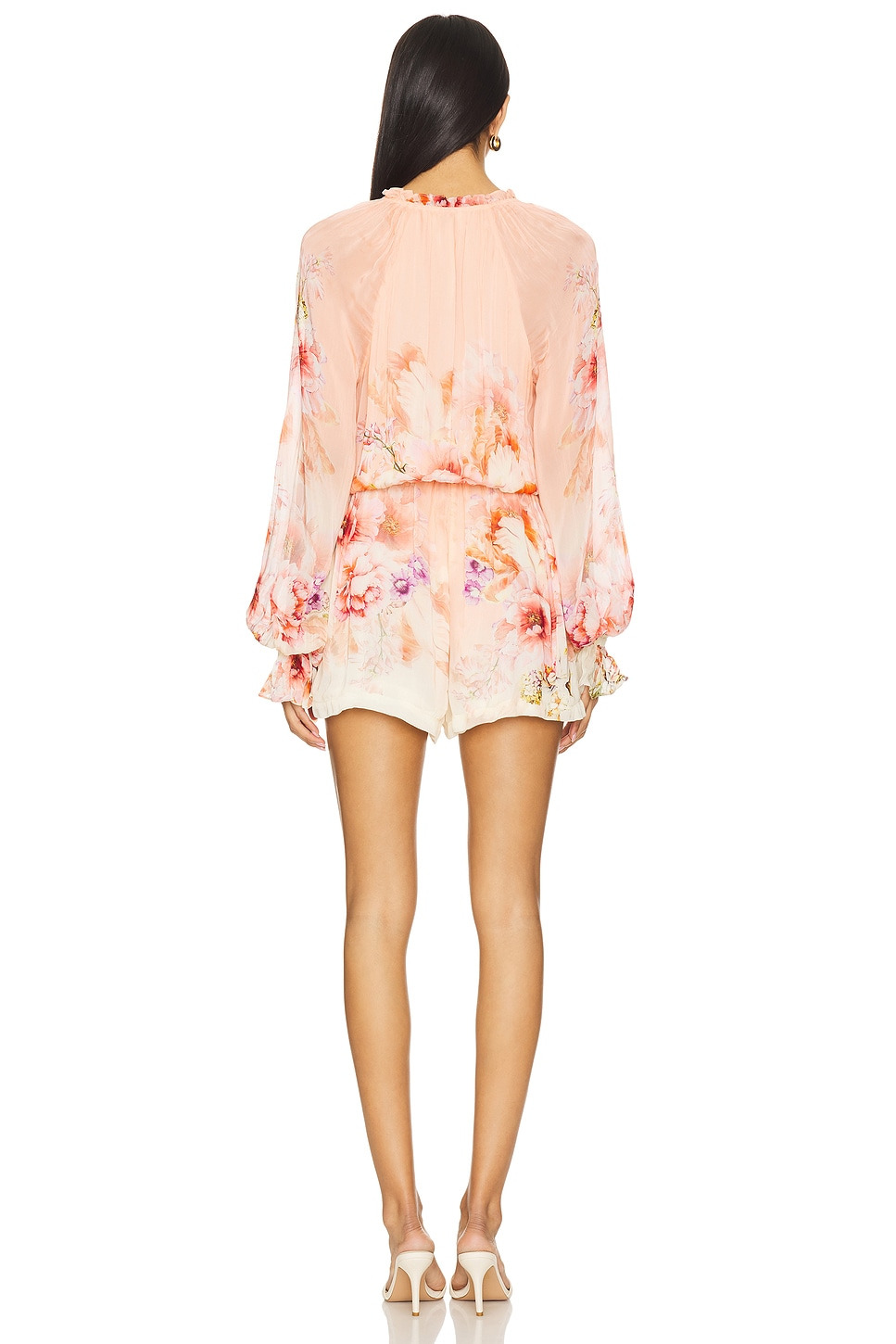 Romper With Tie Belt - 3