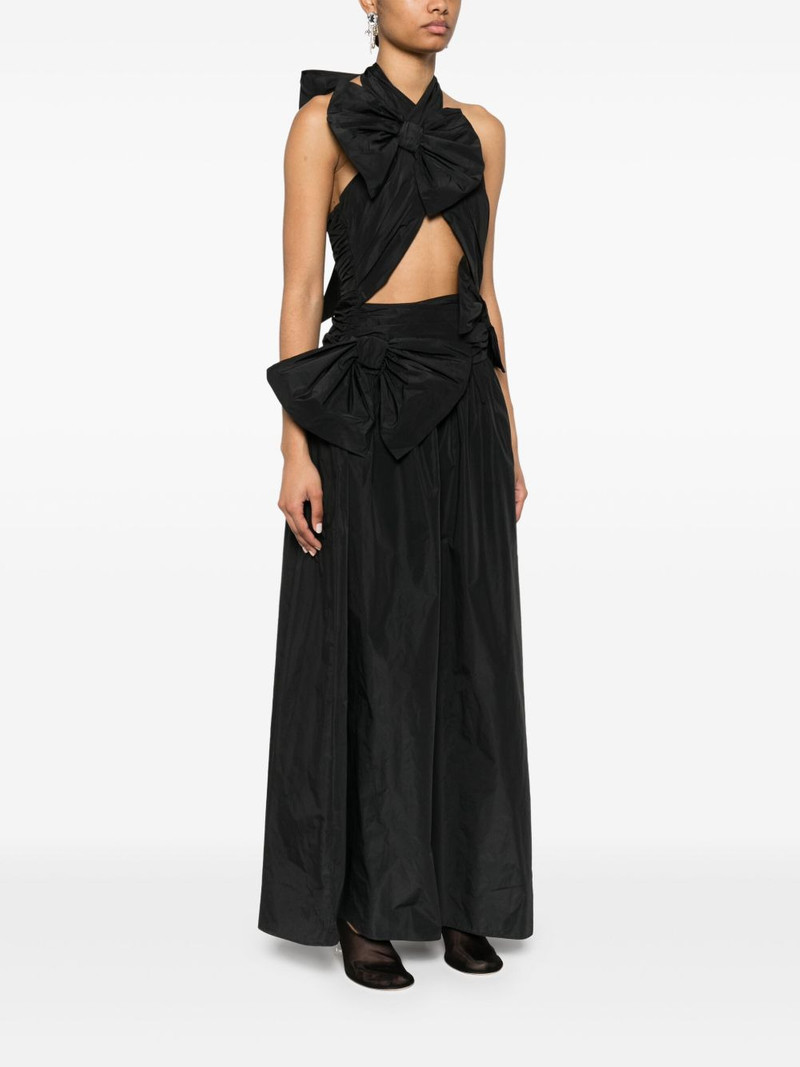 drape bow maxi dress 3