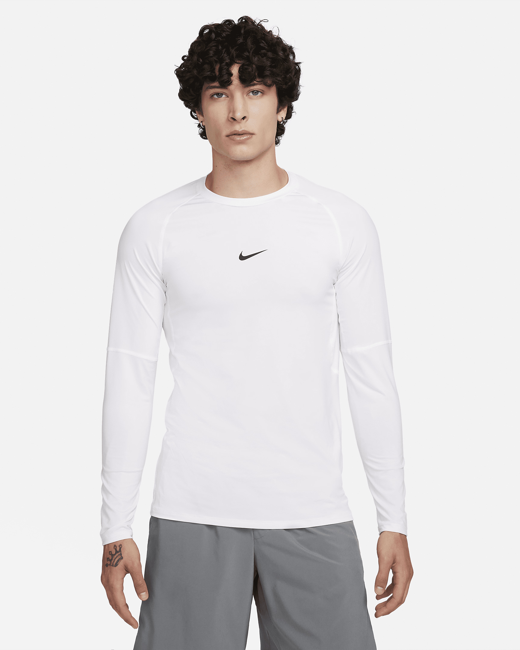 Nike Pro Men's Dri-FIT Slim Long-Sleeve Fitness Top - 1
