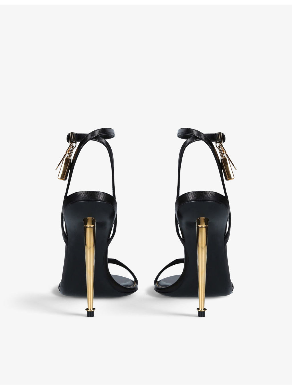Padlock leather heeled sandals - 5