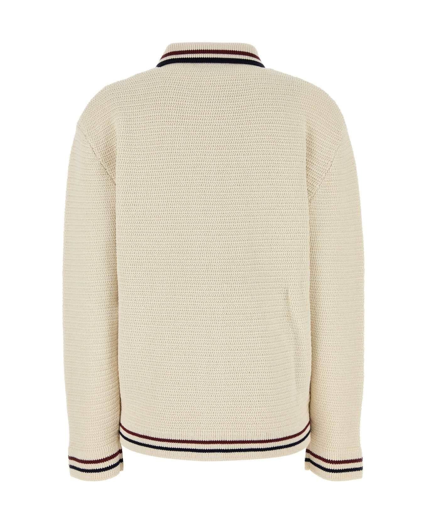 Ivory Stretch Crochet Cardigan - 2