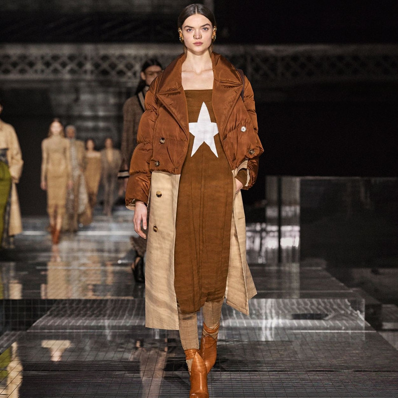 Star Motif Wool Reconstructed Sweater Dress 9