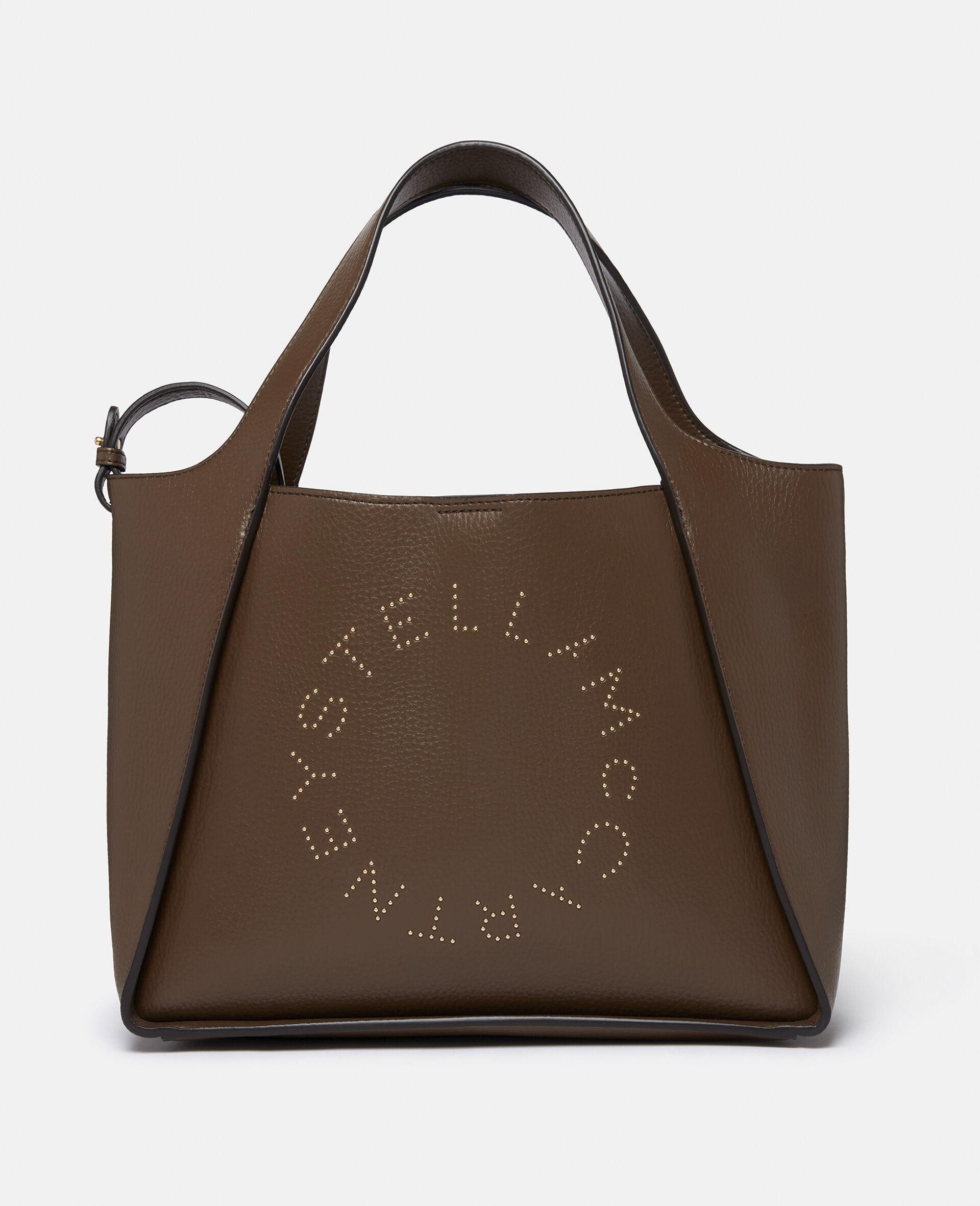 Stella McCartney ブラウン バッグ Women Brandy Logo Square Crossbody Bag | Stella McCartney US