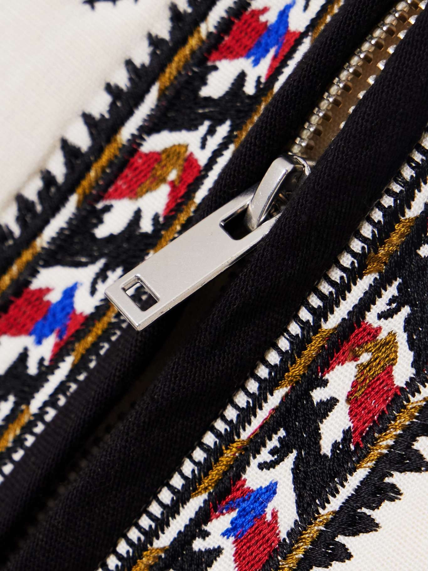 Isabel Marant Étoile Zeria embroidered woven mini skirt Ecru