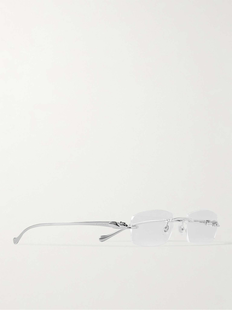 Frameless Silver-Tone Optical Glasses 3