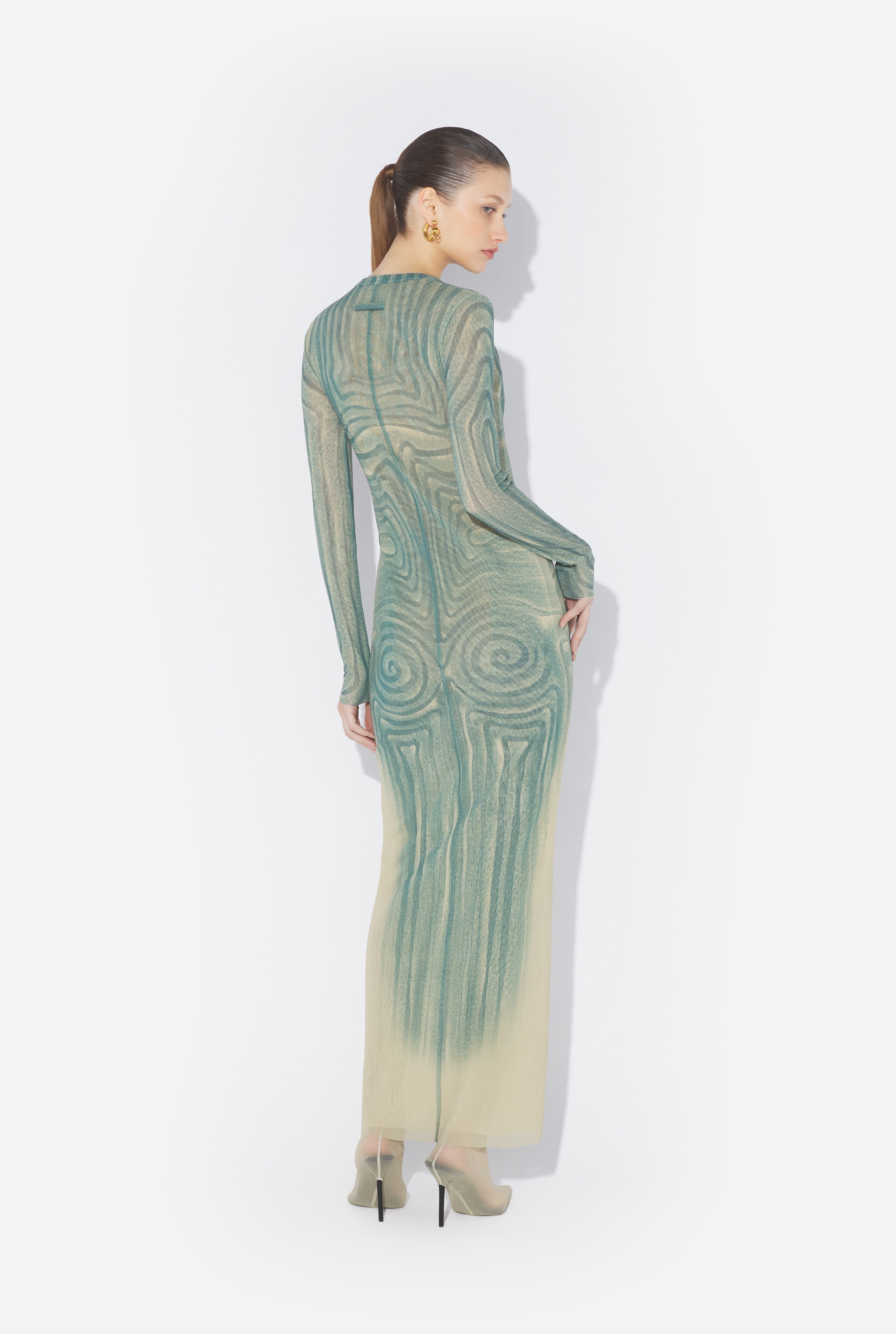 THE LONG BLUE “SPIRALE” DRESS - 2