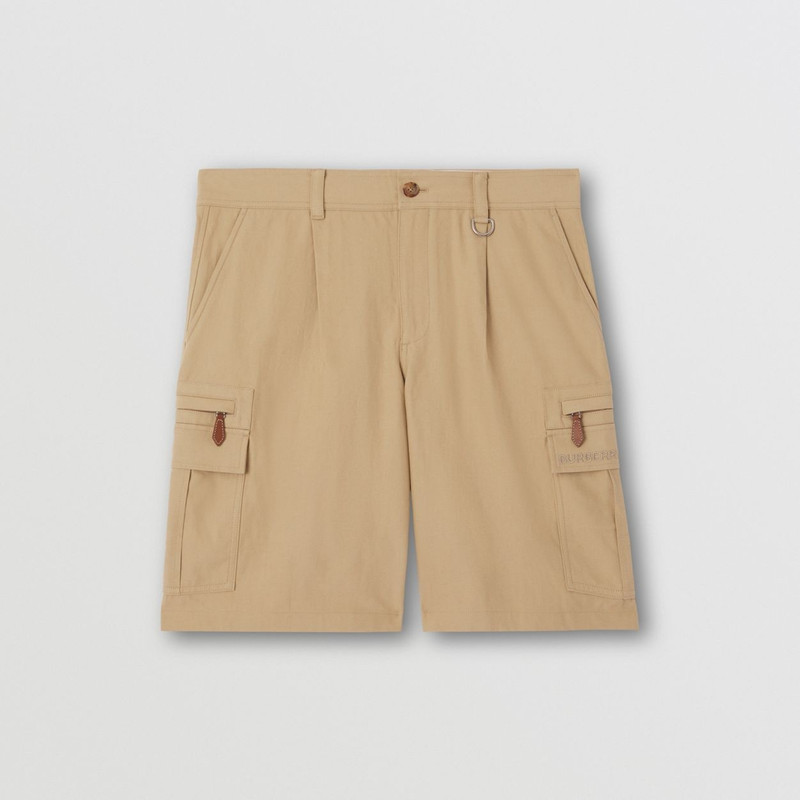 D-ring Detail Cotton Linen Shorts 1
