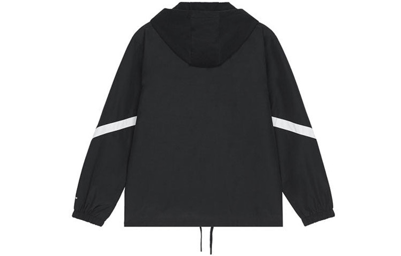 New Balance New Balance Men's New Balance Logo Alphabet Printing Contrasting Colors Hooded Jacket Black AMJ13361 outlook