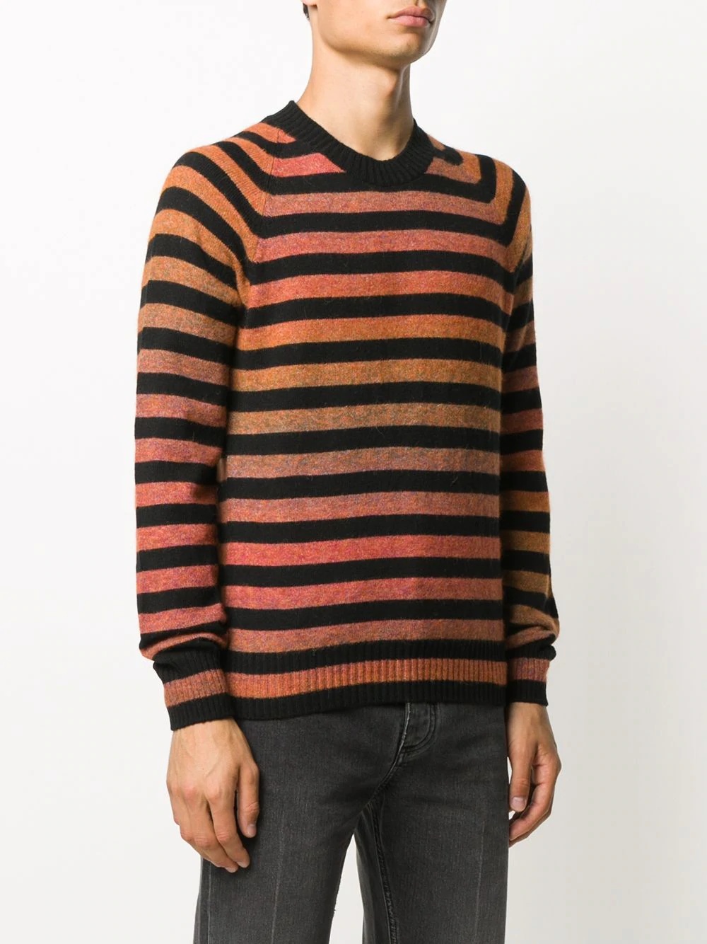 striped knit jumper  - 3