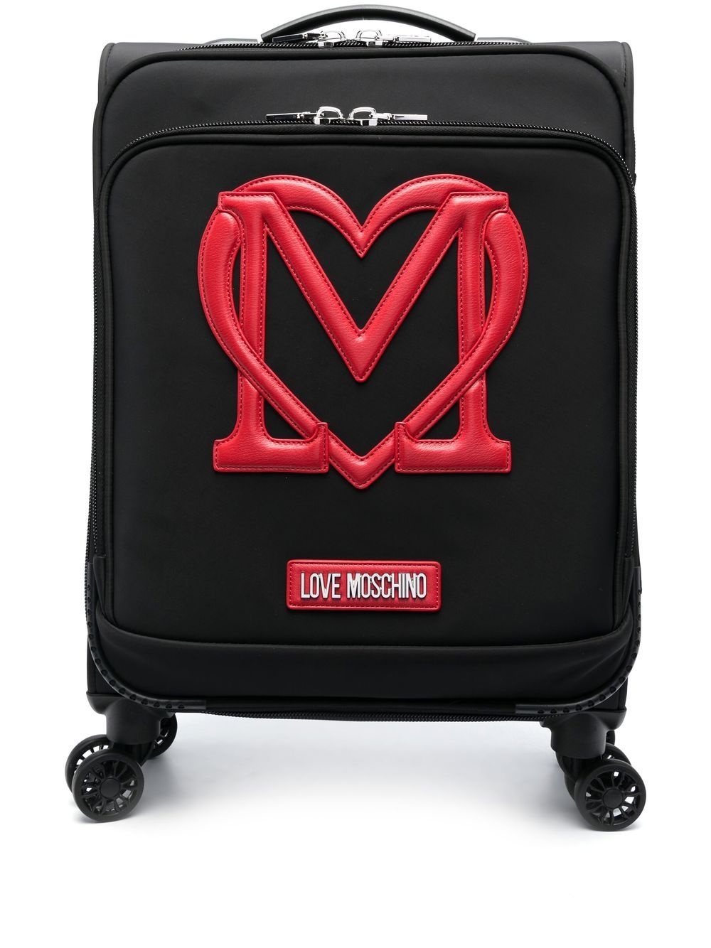 logo-embroidered suitcase - 1