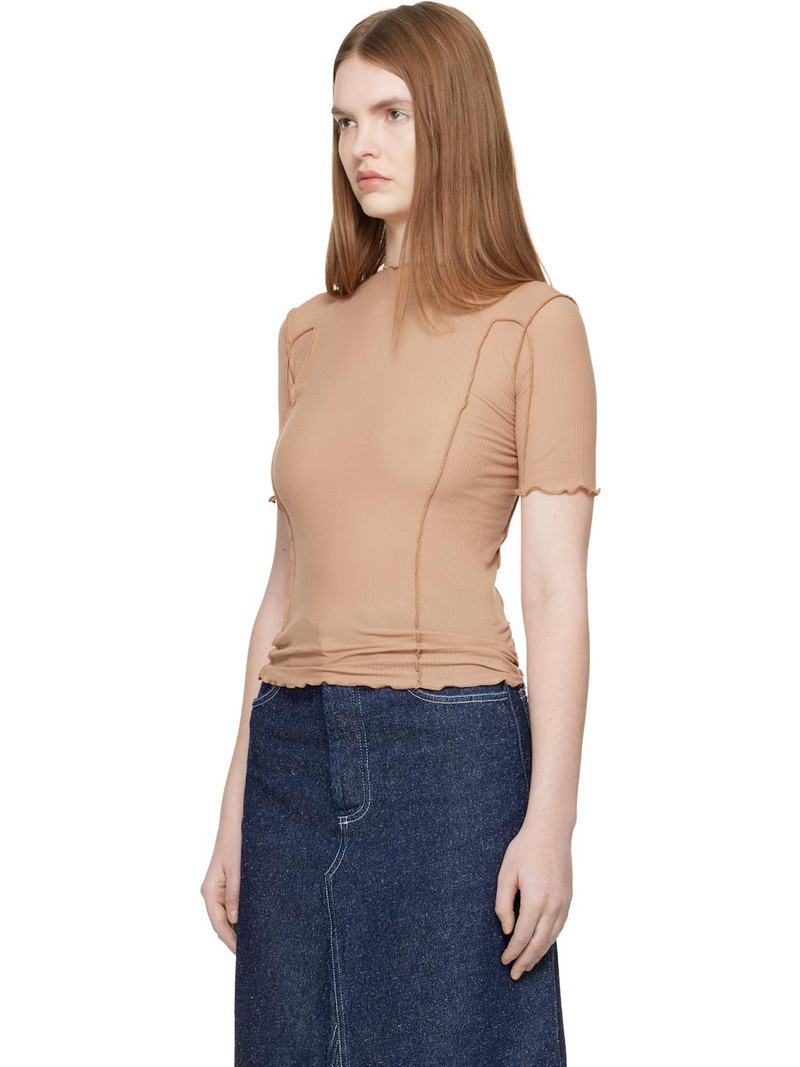 BASERANGE Tan Omato 3/4 T-shirt outlook