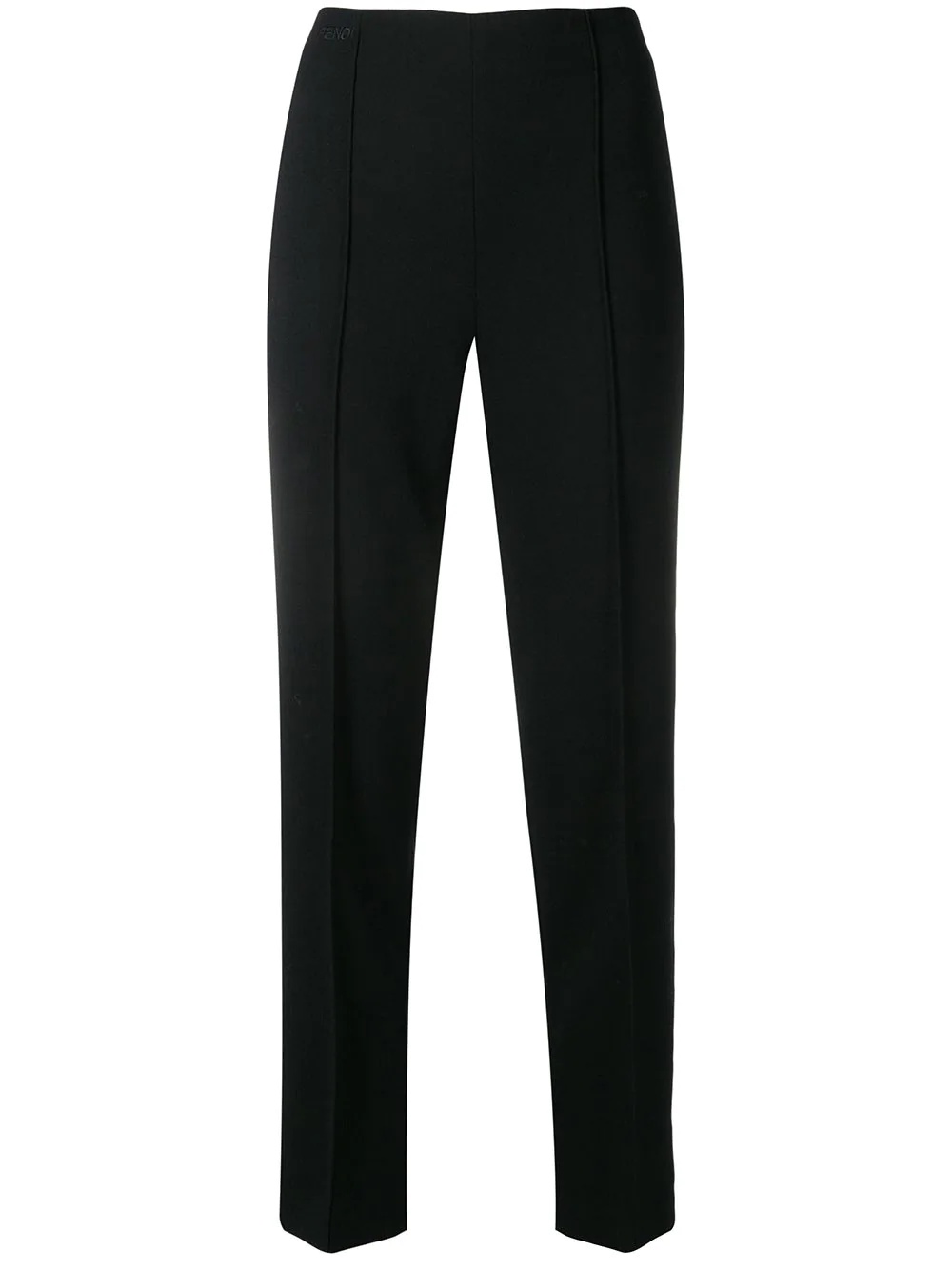 high waisted straight leg trousers - 1