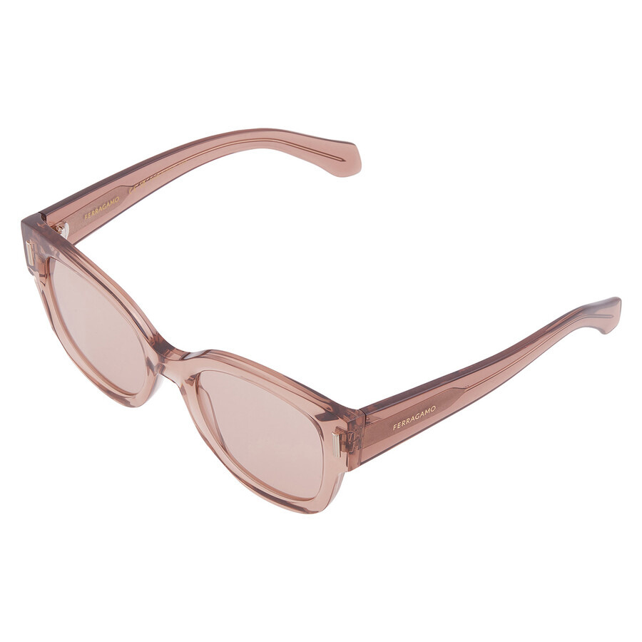 Ferragamo Pink Oval Ladies Sunglasses SF2007S 260 51 - 3