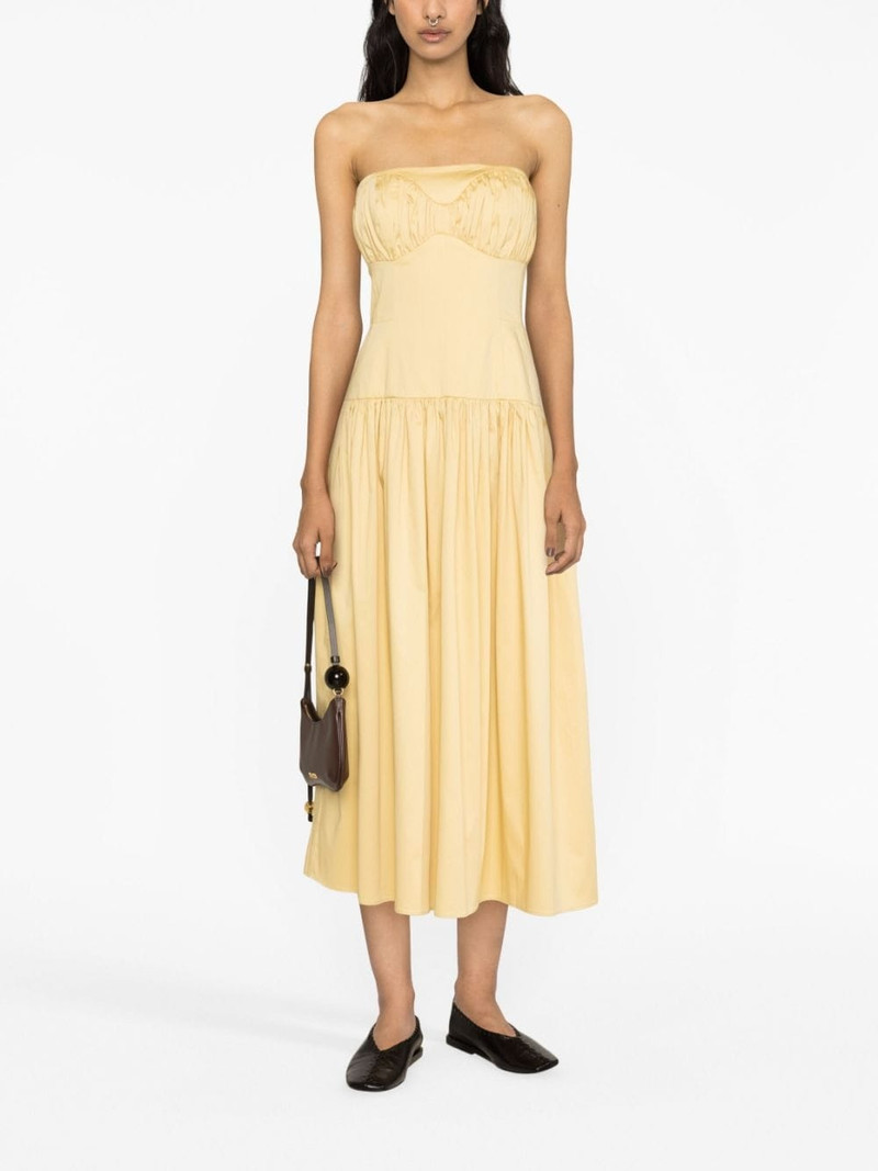 TOVE Lauryn strapless midi dress outlook
