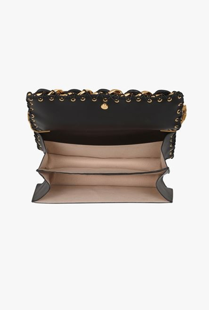 Black and gold braided leather Ely clutch bag 5