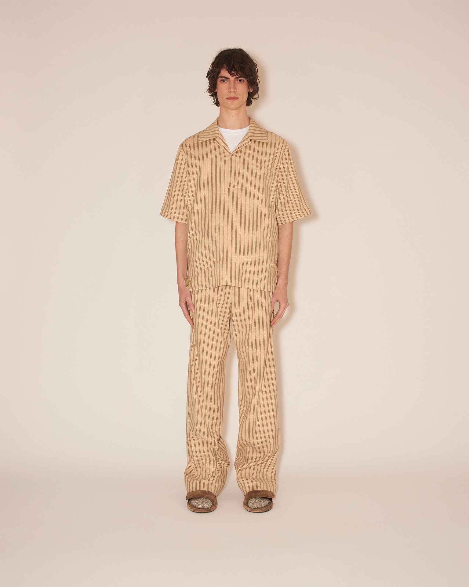 BOLEN - Relaxed shirt - Beige/Brown - 2
