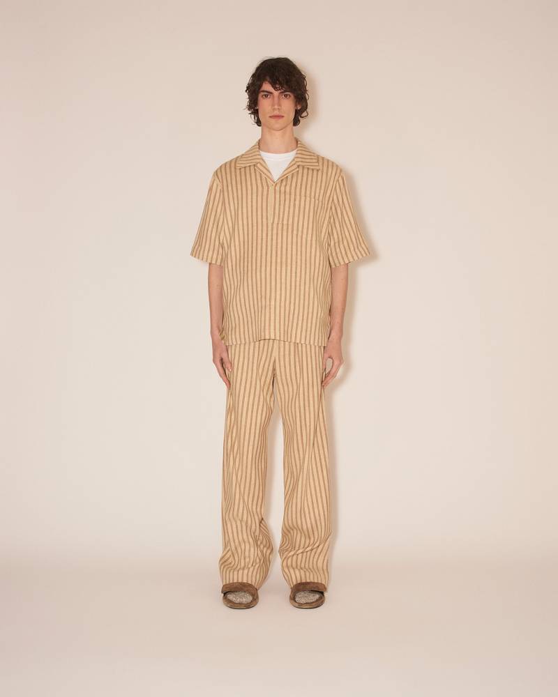 Nanushka BOLEN - Relaxed shirt - Beige/Brown outlook