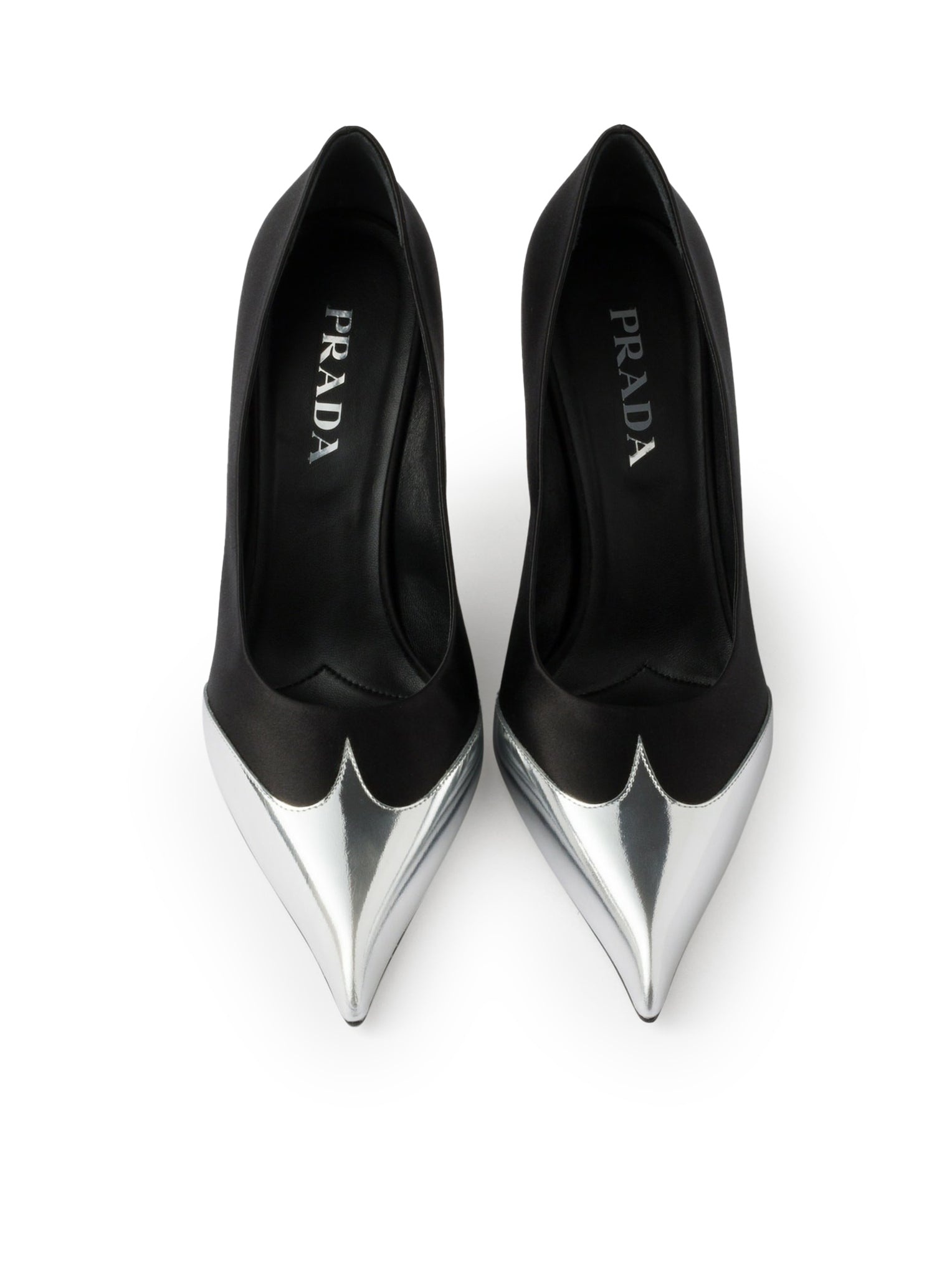 PUMP IN SATIN AND METALLIC LEATHER - 4