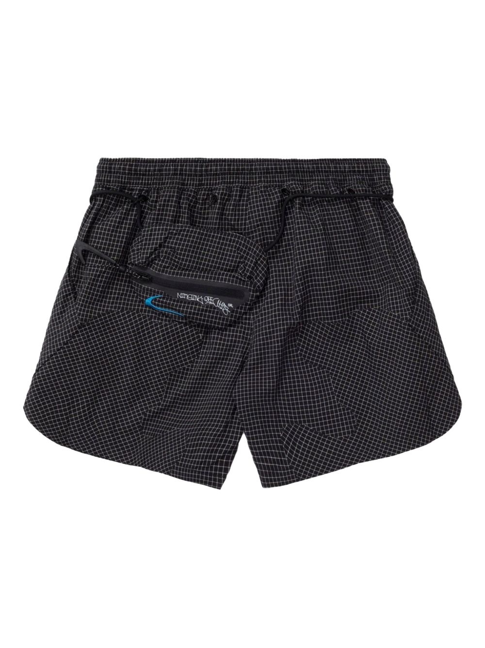 x Off-White grid-pattern woven shorts - 2