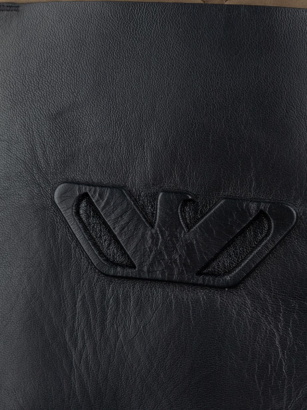 logo-embossed quilted jacket - 3