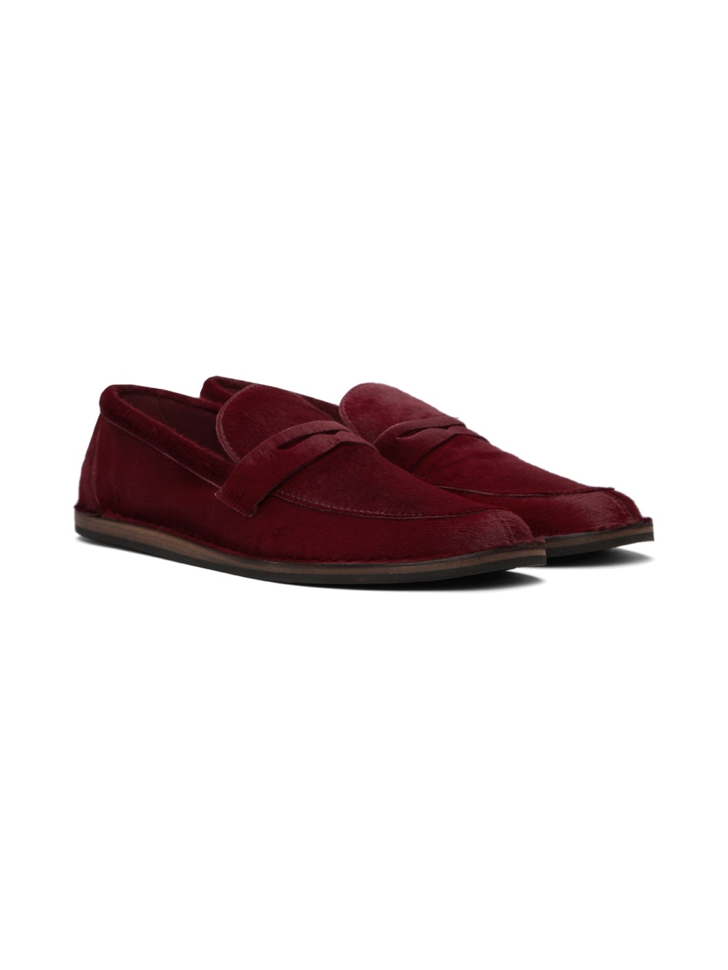 Burgundy Cary Loafers - 4