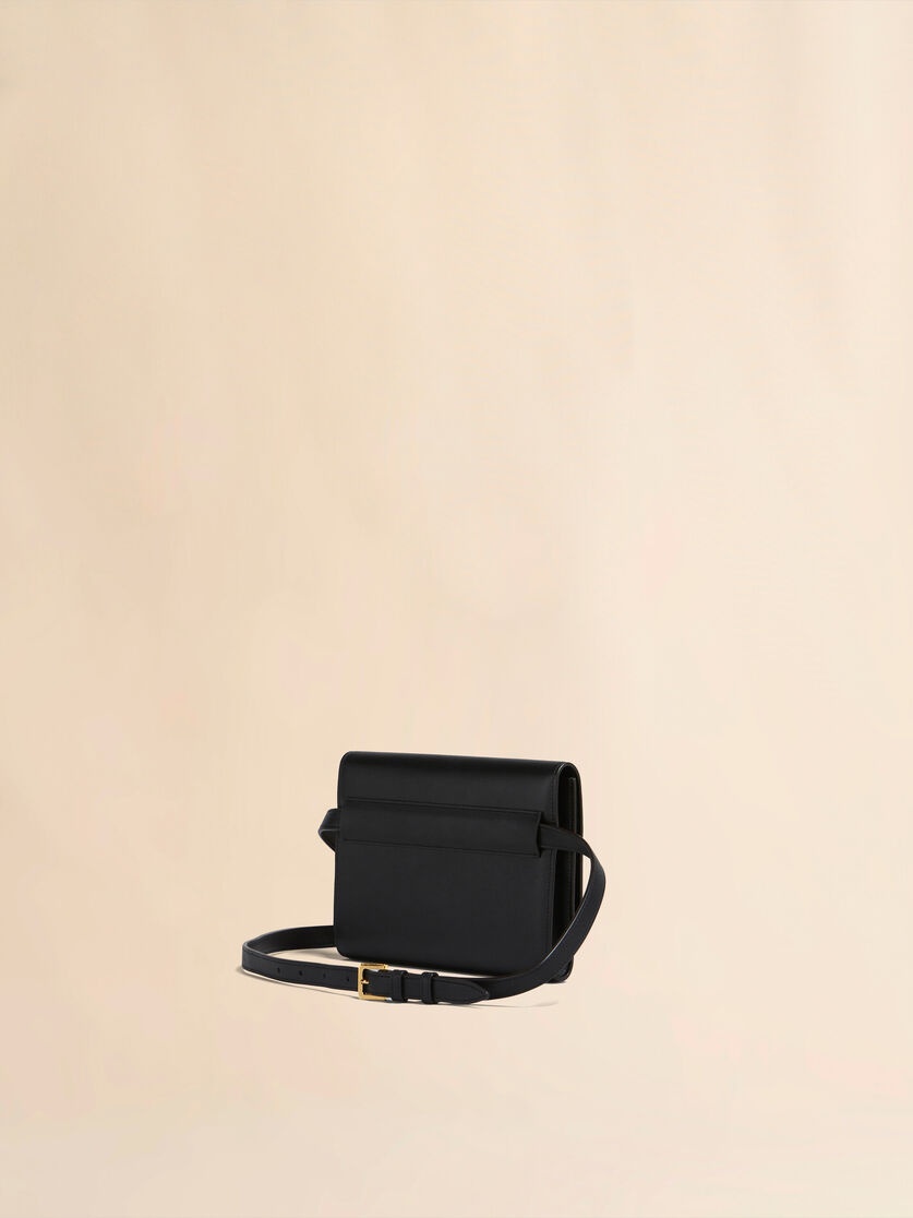 BLACK LEATHER TRUNKAROO BUM BAG - 2